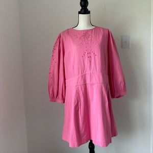 Happy Nature by Kate Hudson Cara Pink Eyelet Dress / Size 20